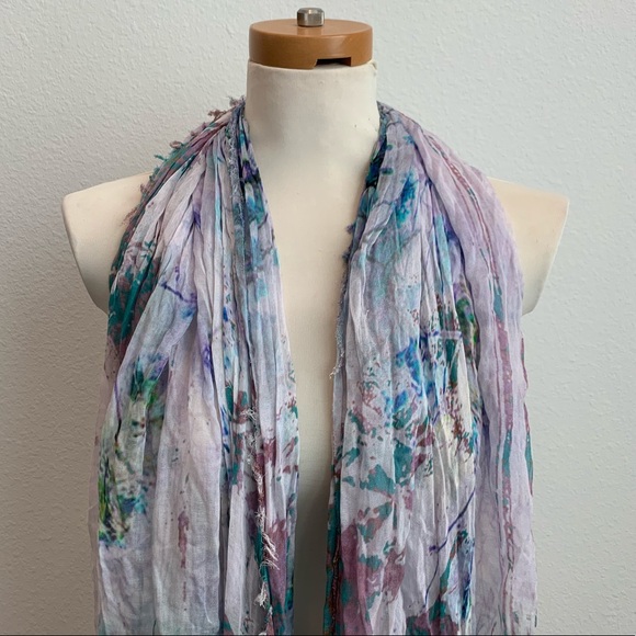 Mangrove watercolor scarf - Picture 2 of 3